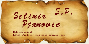 Selimir Pjanović vizit kartica
